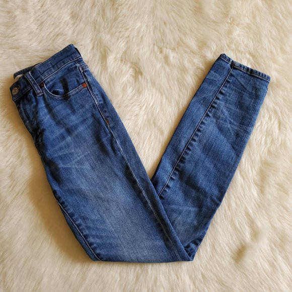 Madewell High Riser Skinny Jeans in Dayton Wash 25 - Picture 7 of 16